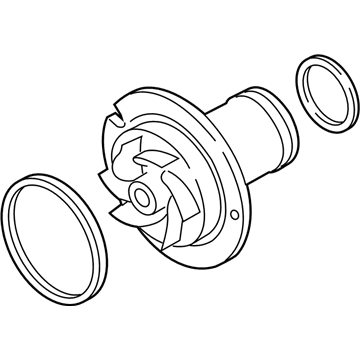 Audi 07L-121-014-D Water Pump Assembly
