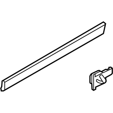 2010 Audi Q5 Door Moldings - 8R0-853-960-E-GRU