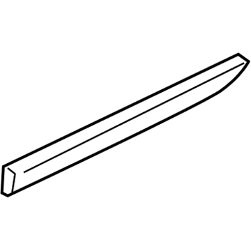 2005 Audi A8 Quattro Door Moldings - 4E0-853-963-D-GRU