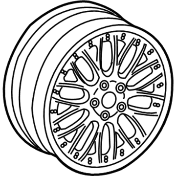 2007 Audi S8 Alloy Wheels - 4E0-601-025-AM-1H7