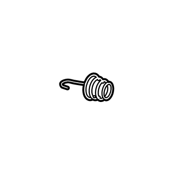 Audi 298-609-583 Parking Brake Shoes Retainer Spring