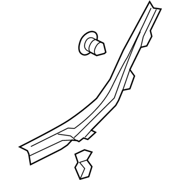 Audi 8R0-867-767-B-1CT Lower Pillar Trim