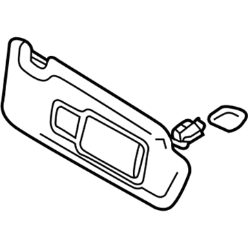 Audi 8W0-857-551-B-7C0 Sunvisor