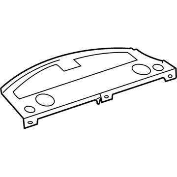 Audi 4D0-863-411-A-D82 Package Tray Trim