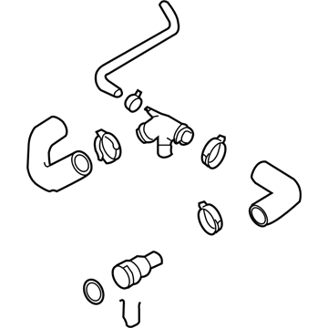 2004 Audi TT Quattro Radiator Hose - 8N0-122-101-E