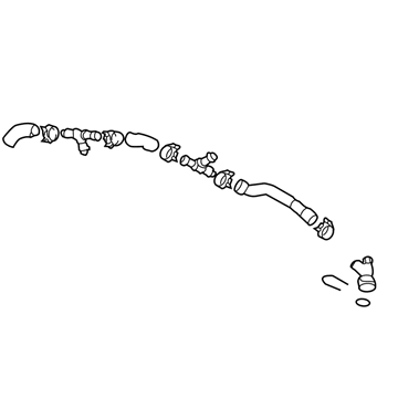 2004 Audi TT Quattro Radiator Hose - 8N0-121-051-F