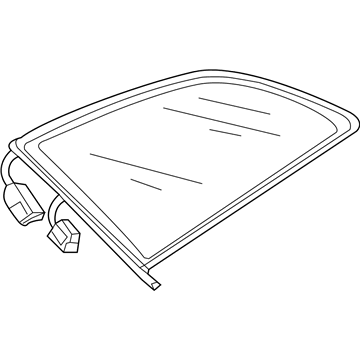 Audi 8K9-845-299-M-NVB Quarter Glass