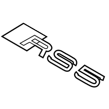 Audi 8T0-853-740 Nameplate