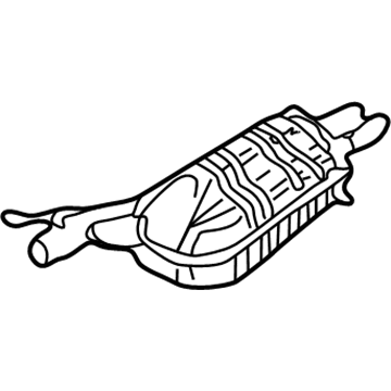 1998 Audi A4 Quattro Muffler - 8D0-253-609-CE