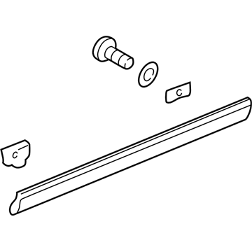 1998 Audi A8 Quattro Door Moldings - 4D0-853-951-GRU