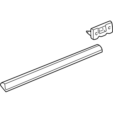 1998 Audi A8 Quattro Door Moldings - 4D0-854-939-A-3FZ