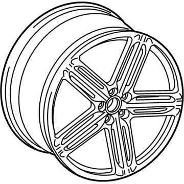 2010 Audi Q7 Alloy Wheels - 4L0-601-025-BH