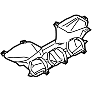Audi 8H1-819-389-A Center Duct