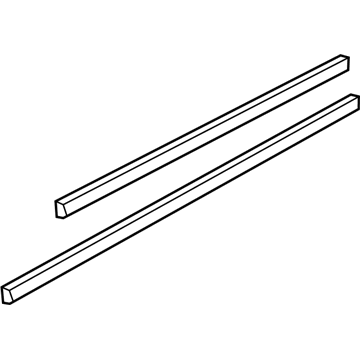2015 Audi A7 Quattro Door Moldings - 4G8-853-284-B-2ZZ