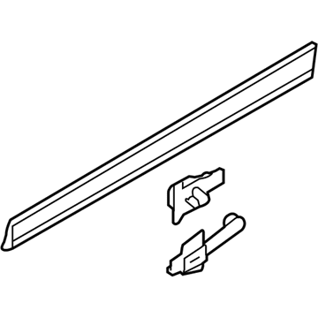 2010 Audi Q7 Door Moldings - 4L0-853-959-F-GRU