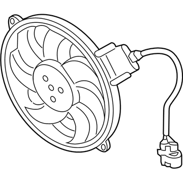 2005 Audi Allroad Quattro Cooling Fan Assembly - 4Z7-959-455-M