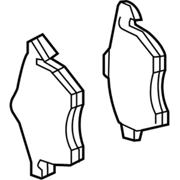 2005 Audi TT Quattro Brake Pad Set - 8N0-698-151-D