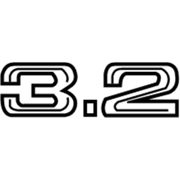 Audi 8P0-853-743-D-2ZZ Nameplate