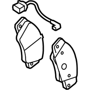 2010 Audi Q5 Brake Pad Set - 8K0-698-151-Q