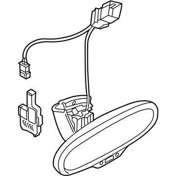 Audi 8R0-857-511-B-4PK Mirror Inside