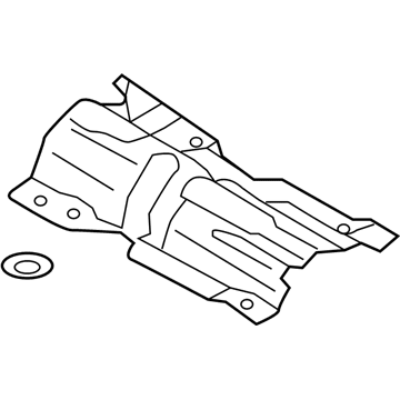 2022 Audi TTS Quattro Exhaust Heat Shield - 8S0-825-613-D