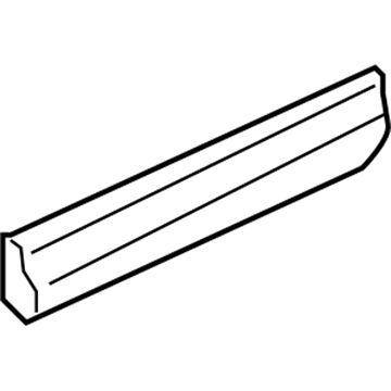 2004 Audi A8 Quattro Door Moldings - 4E4-853-969-C-GRU