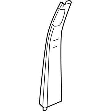 Audi 90 Quattro Pillar Panels - 893-867-239-B-BZP