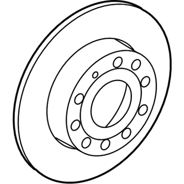 2012 Audi TT RS Quattro Brake Disc - 8J0-615-601