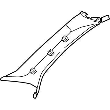 2009 Audi A4 Pillar Panels - 8H0-867-233-1CR