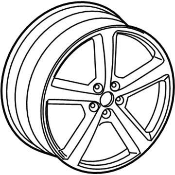 2010 Audi Q7 Alloy Wheels - 4L0-601-025-BE