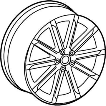 2010 Audi Q7 Alloy Wheels - 4L0-601-025-BN