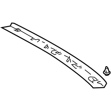 Audi 4E0-868-438-C-31R Rear Header Trim