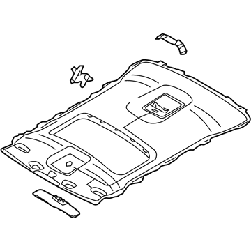 Audi 4E4-867-505-AA-17K Headliner