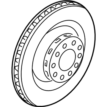 2004 Audi A8 Quattro Brake Disc - 4E0-615-601-K