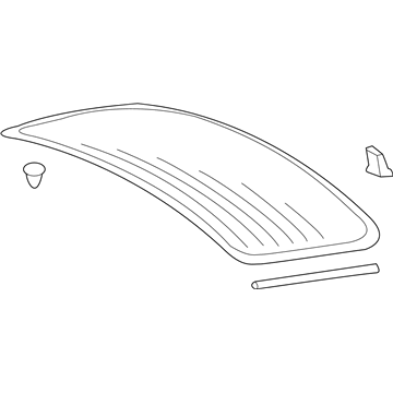 Audi 8T0-845-501-C-NVB Back Glass