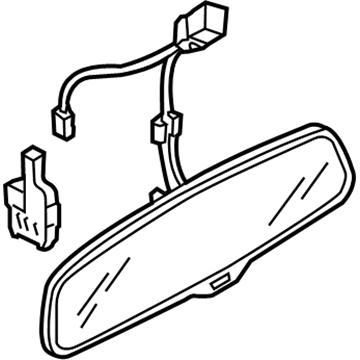 Audi 8R0-857-511-C-4PK Mirror Inside