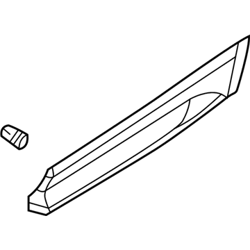 2020 Audi Q5 PHEV Door Moldings - 80A-853-969-B-GRU