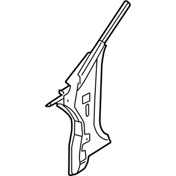 Audi 4E0-810-081 Hinge Pillar Reinforcement