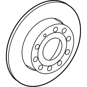 2012 Audi TT RS Quattro Brake Disc - 8J0-615-601-A