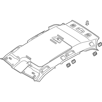 Audi 80A-867-505-BD-1OJ Headliner