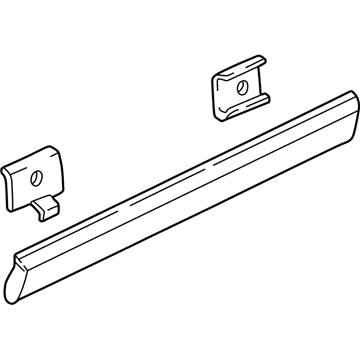 2000 Audi A8 Quattro Door Moldings - 4D4-853-961-GRU