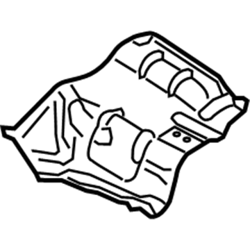 2012 Audi A7 Quattro Exhaust Heat Shield - 4G0-804-172-A