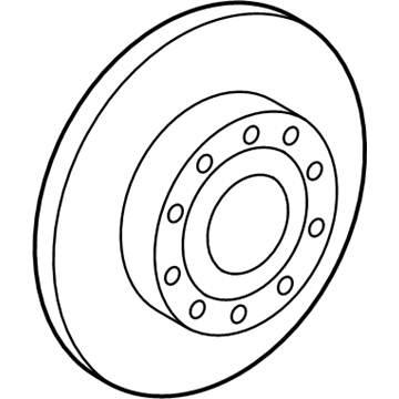 2010 Audi A3 Quattro Brake Disc - 5Q0-615-601-G