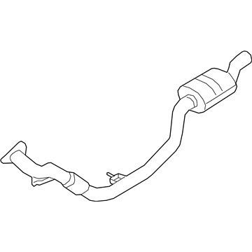 2022 Audi A8 Quattro Muffler - 4N4-253-300-E