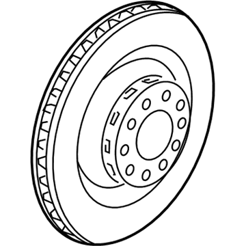 2017 Audi A8 Quattro Brake Disc - 4H0-615-601-R