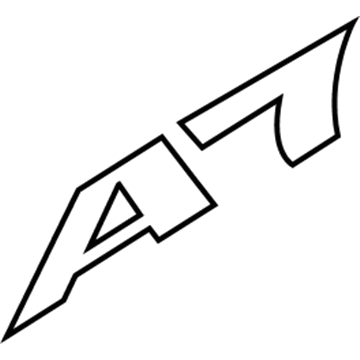Audi 4G8-853-741-2ZZ Nameplate