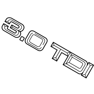 Audi 4F0-853-743-B-2ZZ Nameplate