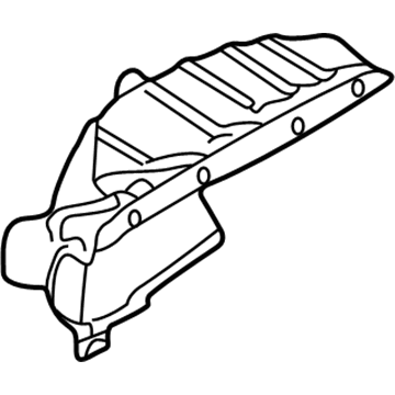 1998 Audi A4 Quattro Exhaust Heat Shield - 058-129-585-B