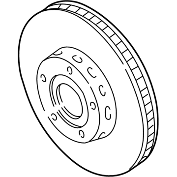2002 Audi A8 Quattro Brake Disc - 4D0-615-301-B