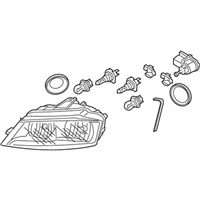 Audi Headlight - 8P0-941-003-BD Composite Headlamp